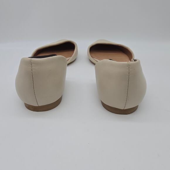 J. Jill Leather Pointed Toe Slip on D'orsay Ballet Flats Shoes Elegant Tan SZ 8 - Picture 4 of 8